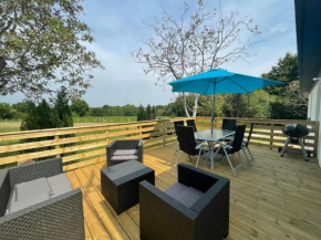 Maison contemporaine rénovée avec étang privé et terrasse, proche plage - 3 chambres, wifi inclus - FR-1-426-517